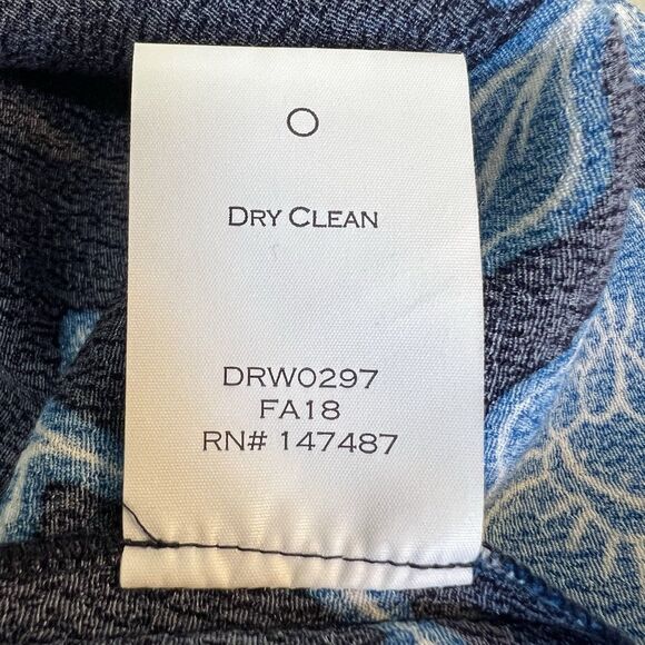 Draper James Blue Geranium Floral Tie Sleeve Dress Sz 4 Classic Rodeo Wedding - Picture 12 of 12